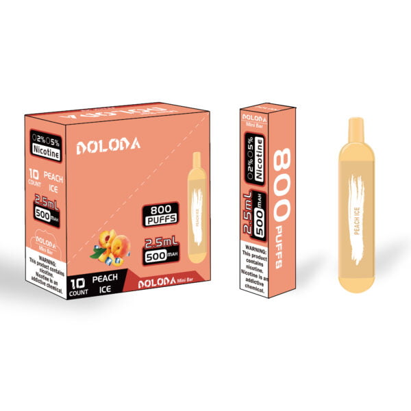 DOLODA Mini bar 800 Puffs 2% Nicotine Rechargeable Disposable E-Cigarettes Vape Wholesale - LOGOVAPE - 2