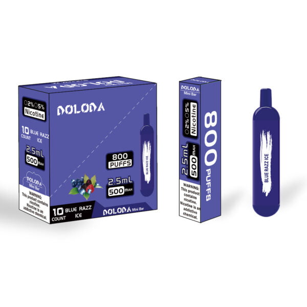 DOLODA Mini bar 800 Puffs 2% Nicotine Rechargeable Disposable E-Cigarettes Vape Wholesale - LOGOVAPE - 4