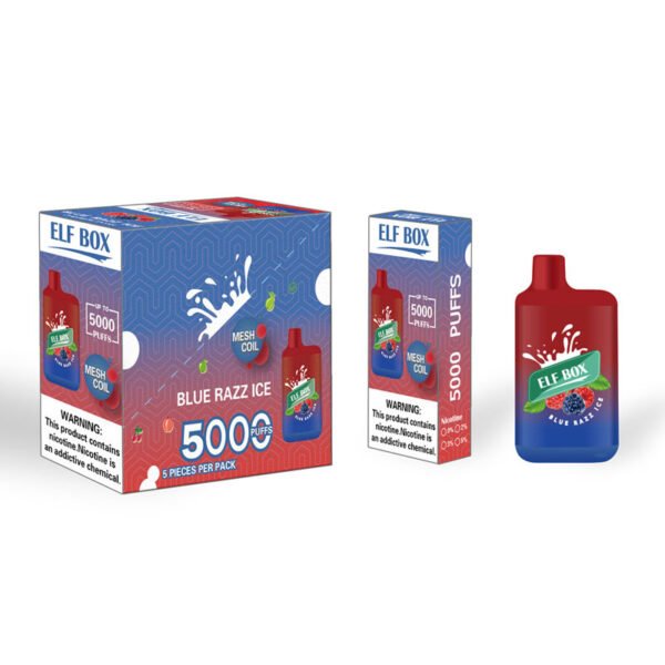 ELF BOX 5000 Puffs 0% 2% 3% 5% Nicotine Disposable Vape Authentic E Cigarette Pen Wholesale - LOGOVAPE - 12