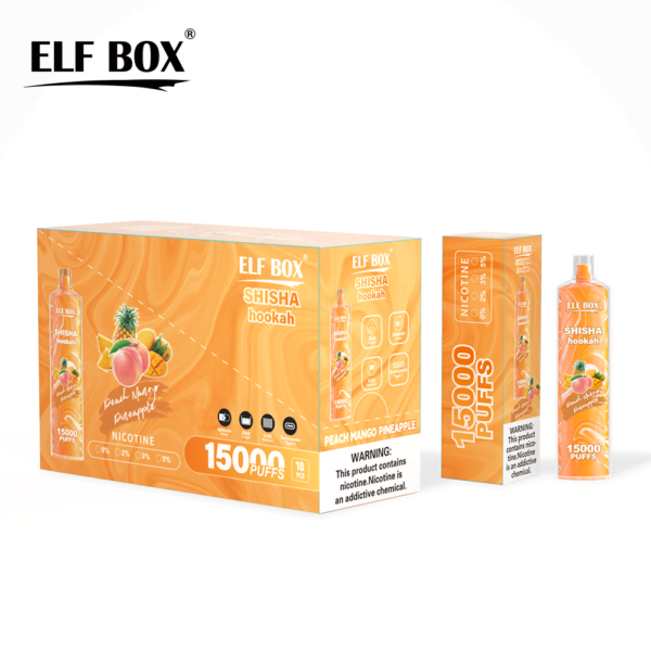 ELF BOX LS15000 Puff Shisha Hookah 0% 2% 5% Nicotine Rechargeable Disposable Vape Wholesale - LOGOVAPE - 15