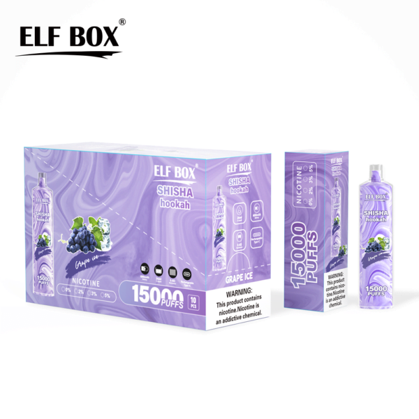 ELF BOX LS15000 Puff Shisha Hookah 0% 2% 5% Nicotine Rechargeable Disposable Vape Wholesale - LOGOVAPE - 13