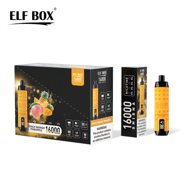 ELF BOX SHISHA 16000 Puffs 0%/2%/3%/5% Nicotine Rechargeable Disposable Vape Wholesale - LOGOVAPE - 13