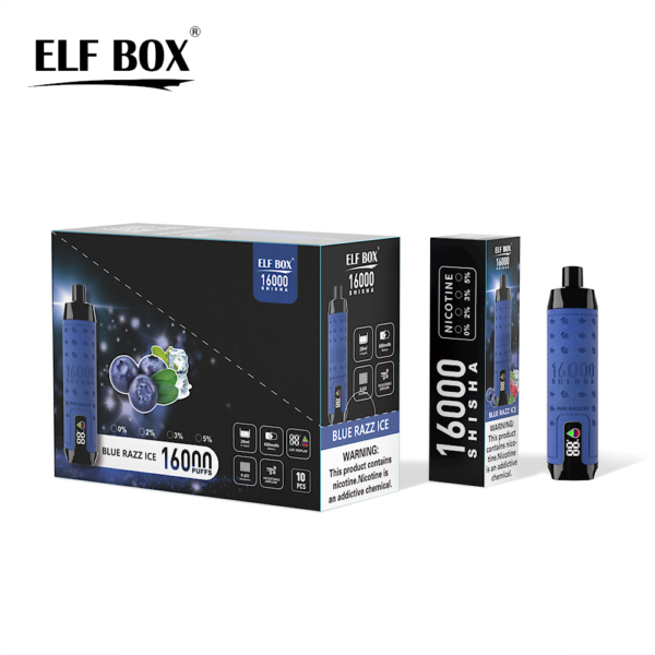 ELF BOX SHISHA 16000 Puffs 0%/2%/3%/5% Nicotine Rechargeable Disposable Vape Wholesale - LOGOVAPE - 8