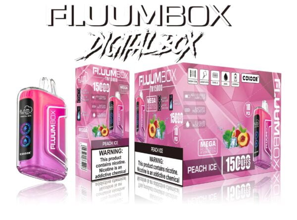 FluuM Digital Box TN 15000 Puffs 0% 2% 3% 5% Nicotine Rechargeable Disposable Vape Pen Pods E-Cigarette Wholesale - LOGOVAPE - 3