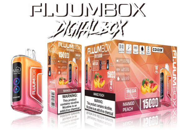 FluuM Digital Box TN 15000 Puffs 0% 2% 3% 5% Nicotine Rechargeable Disposable Vape Pen Pods E-Cigarette Wholesale - LOGOVAPE - 13