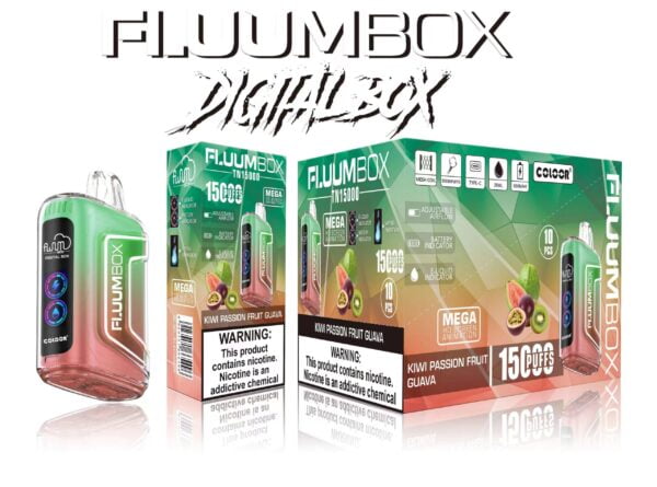 FluuM Digital Box TN 15000 Puffs 0% 2% 3% 5% Nicotine Rechargeable Disposable Vape Pen Pods E-Cigarette Wholesale - LOGOVAPE - 10