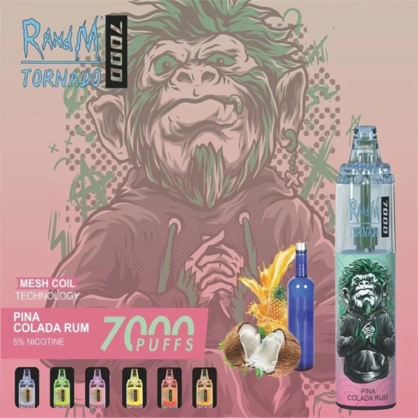 RandM Tornado 7000 Puffs 0% 2% 3% 5% Nicotine Disposable Vape Wholesale - LOGOVAPE - 8