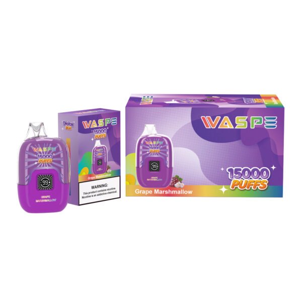 WASPE 15000 PUFFS Caixa digital 0% 2% 3% 5% Nicotina descartável Vape Atacado - LOGOVAPE - 10