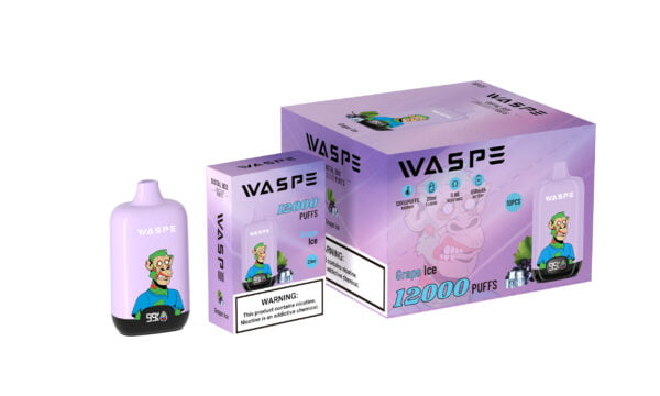 WASPE 12000 PUFFS Caixa digital 0% 2% 3% 5% Nicotina descartável Vape Atacado - LOGOVAPE - 9