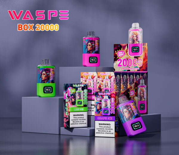 WASPE 20000 PUFFS Dual Mesh Box 0% 2% 3% 5% Nicotine Disposable Vape Wholesale - LOGOVAPE - 1