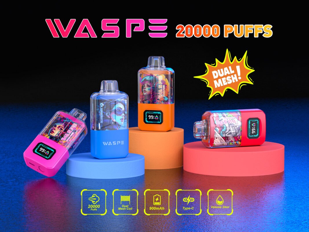 WASPE 20000 PUFFS Dual Mesh Box 0% 2% 3% 5% Nicotine Disposable Vape Wholesale - LOGOVAPE - 30