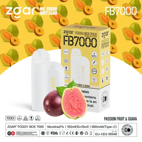 ZGAR FOGGY BOX 7000 Puffs 2% Nicotine Rechargeable Disposable Vape Wholesale - LOGOVAPE - 5