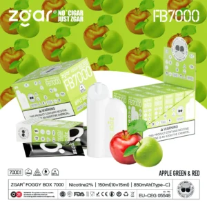 ZGAR FOGGY BOX 7000 Puffs 2% Nicotine Rechargeable Disposable Vape Wholesale - LOGOVAPE - 30