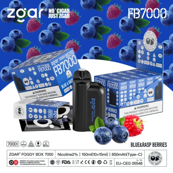 ZGAR FOGGY BOX 7000 Puffs 2% Nicotine Rechargeable Disposable Vape Wholesale - LOGOVAPE - 12