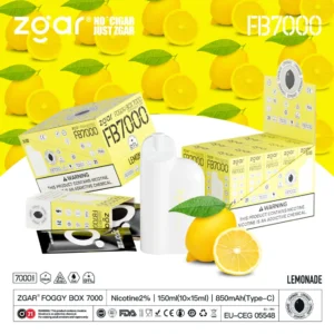 ZGAR FOGGY BOX 7000 Puffs 2% Nicotine Rechargeable Disposable Vape Wholesale - LOGOVAPE - 37