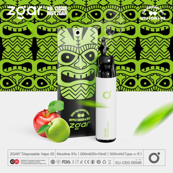 ZGAR ZG25 3000 Puffs 5% Nicotine Rechargeable Disposable Pod Wholesale - LOGOVAPE - 18