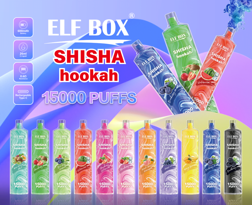 ELF BOX LS15000 Puff Shisha Hookah 0% 2% 5% Nicotine Rechargeable Disposable Vape Wholesale - LOGOVAPE - 30