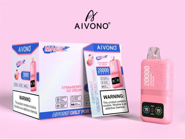 AIVONO 20000 Puffs Dual Mesh 0% 2% 3% 5% Low Nicotine Rechargeable Disposable Vapes Pen Bulk Buy Wholesale - LOGOVAPE - 2