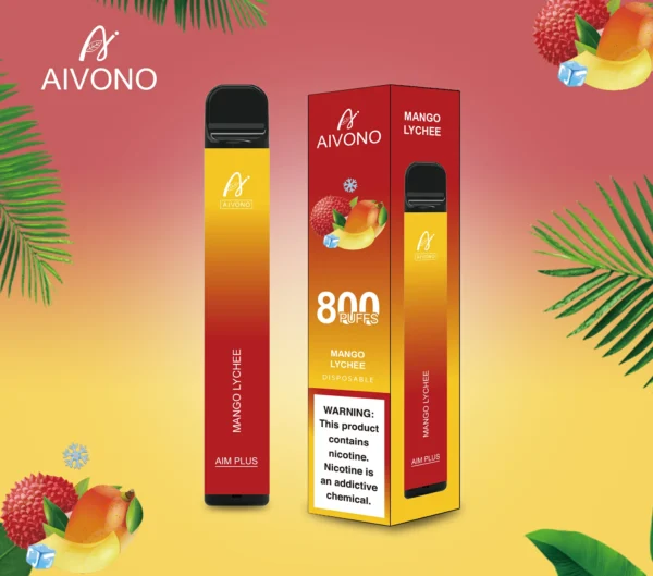 AIVONO AIM PLUS 800 Puffs 0% 2% 5% Low Nicotine Rechargeable Disposable Vapes Pen Bulk Buy Wholesale - LOGOVAPE - 8