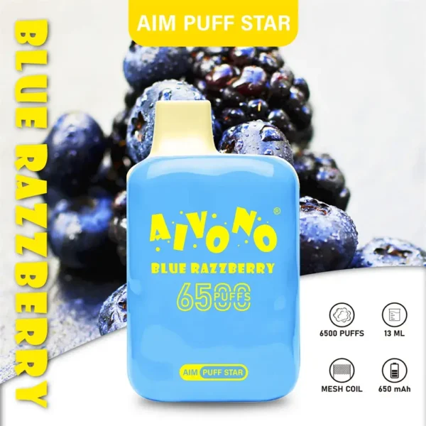 AIVONO AIM PUFFSTAR 6500 Puffs 0% 2% 5% Low Nicotine Rechargeable Disposable Vapes Pen Bulk Buy Wholesale - LOGOVAPE - 5