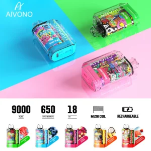 AIVONO AIM XXL 9000 Puffs 0% 2% 3% 5% Low Nicotine Rechargeable Disposable Vapes Pen Bulk Buy Wholesale - LOGOVAPE - 21