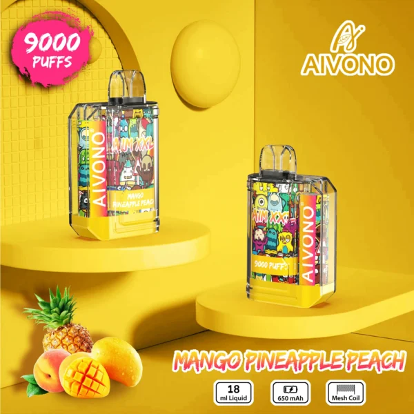 AIVONO AIM XXL 9000 Puffs 0% 2% 3% 5% Low Nicotine Rechargeable Disposable Vapes Pen Bulk Buy Wholesale - LOGOVAPE - 1