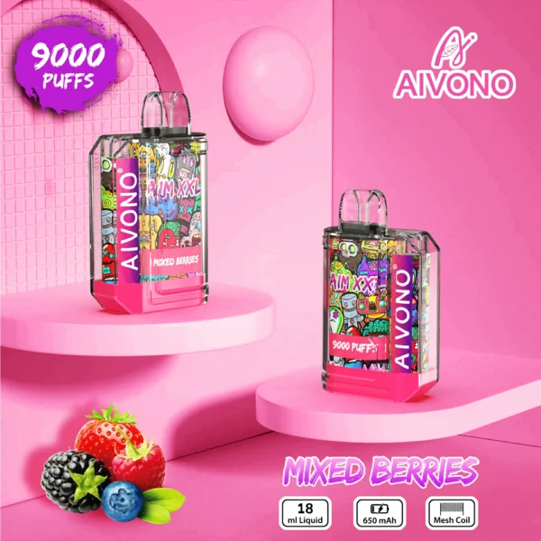 AIVONO AIM XXL 9000 Puffs 0% 2% 3% 5% Low Nicotine Rechargeable Disposable Vapes Pen Bulk Buy Wholesale - LOGOVAPE - 9