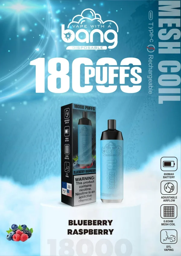 Bang Crown Bar 18000 Puffs 0% 2% 3% 5% Låg nikotin Uppladdningsbar engångsvapen Pen Buy Buy Wholesale - Logovape - 17