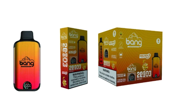 Bang Vape 20000 Puffs Dual Mesh 0% 2% 3% 5% Low Nicotine LED display Rechargeable Bulk Buy Disposable Vape Pen Wholesale - LOGOVAPE - 12