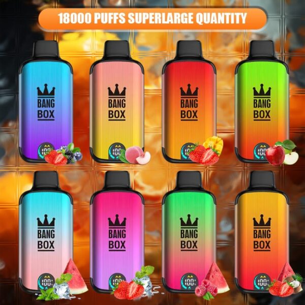 Bang Box 18000 Puffs LED Display Screen 0% 2% 3% 5% Low Nicotine Bulk Buy Rechargeable Disposable Vape Pen Wholesale - LOGOVAPE - 1