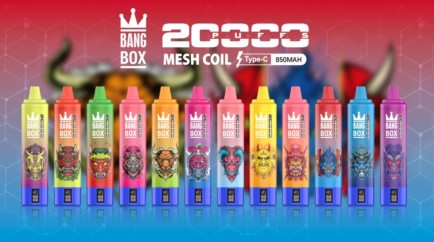 Bang Box 20000 Puffs 0% 2% 3% 5% Nicotine Rechargeable Bulk Buy Disposable Vape Wholesale