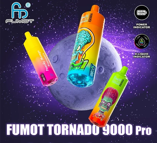 RandM Tornado 9000 PRO Puffs 0% 2% 3% 5% Low Nicotine Bulk Buy Rechargeable Disposable Vape Wholesale - LOGOVAPE - 1