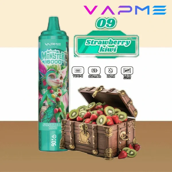 Vapme Monster 16000 Puffs 2% 5% Nicotine dobíjecí jednorázové Vapes Bulk Buy Wholesale - Logovape - 3