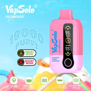 Vapsolo DG 18000 Puffs 2% 5% Low Nicotine Rechargeable Disposable Vapes Pen Bulk Buy Wholesale - LOGOVAPE - 10