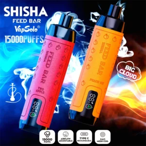 Vapsolo FEED BAR Shisha 15000 Puffs 0.5% Low Nicotine Rechargeable Disposable Vapes Pen Bulk Buy Wholesale - LOGOVAPE - 11