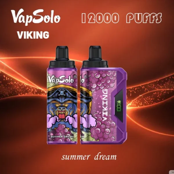 VapSolo Viking 12000 Puffs 2% 5% Low Nicotine Rechargeable Disposable Vapes Pen Bulk Buy Wholesale - LOGOVAPE - 2