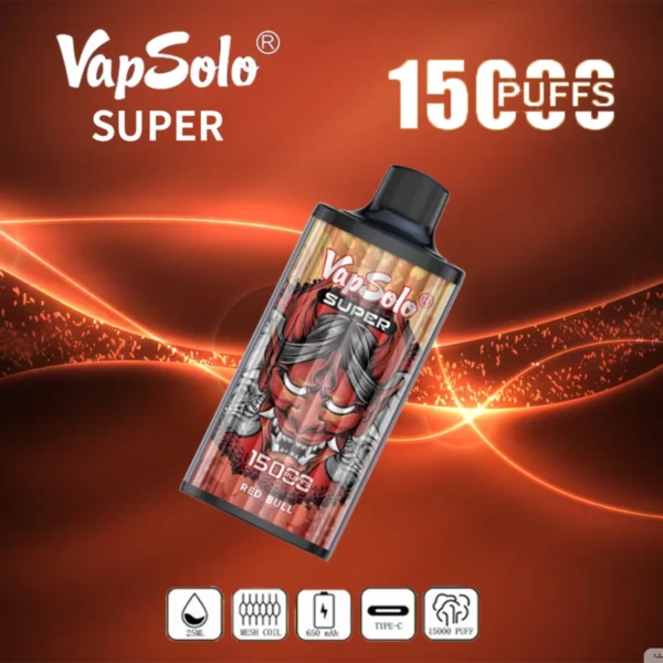 Vapsolo Super 15000 Puffs 2% 5% Niski Nikotyna Kup Kup ładowalny do jednorazowego użytku Vapes Pen Hurtowe - Logovape - 9