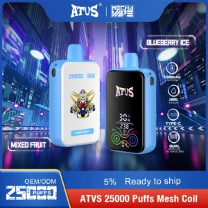 ATVS 25000 Puffs Dual Mesh 5% Low Nicotine Rechargeable Disposable Vapes Pen Bulk Buy Wholesale - LOGOVAPE - 16