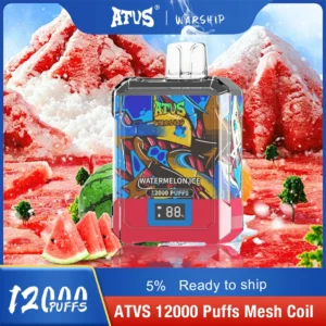 ATVS Warship 12000 Puffs 5% Lage nicotine Oplaadbare Disposable Vapes Pen Bulk Koop Groothandel - Logovape - 20