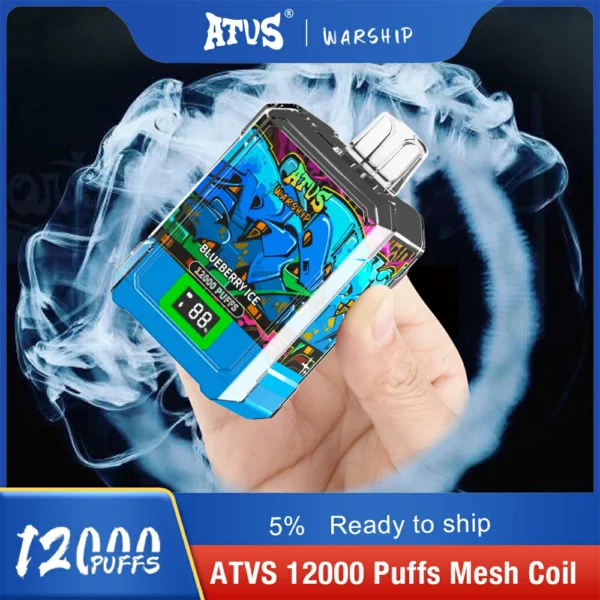 Atvs Warship 12000 Puffs 5% Low Nicotine Rechargeable Disposable Vapes Pen Bulk Buy Wholesale - LOGOVAPE - 8