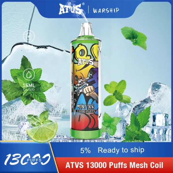 Atvs 13000 Puffs 5% Low Nicotine Rechargeable Disposable Vapes Pen Bulk Buy Wholesale - LOGOVAPE - 12