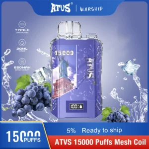 Atvs 15000 Puffs 5% Low Nicotine Rechargeable Disposable Vapes Pen Bulk Buy Wholesale - LOGOVAPE - 20