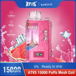 Atvs 15000 Puffs 5% Low Nicotine Rechargeable Disposable Vapes Pen Bulk Buy Wholesale - LOGOVAPE - 19