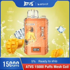 Atvs 15000 Puffs 5% Low Nicotine Rechargeable Disposable Vapes Pen Bulk Buy Wholesale - LOGOVAPE - 18