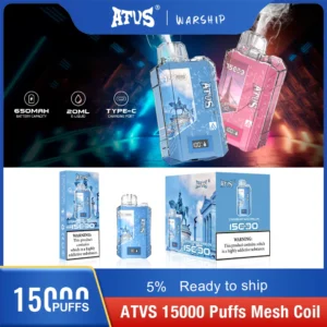 Atvs 15000 Puffs 5% Low Nicotine Rechargeable Disposable Vapes Pen Bulk Buy Wholesale - LOGOVAPE - 16