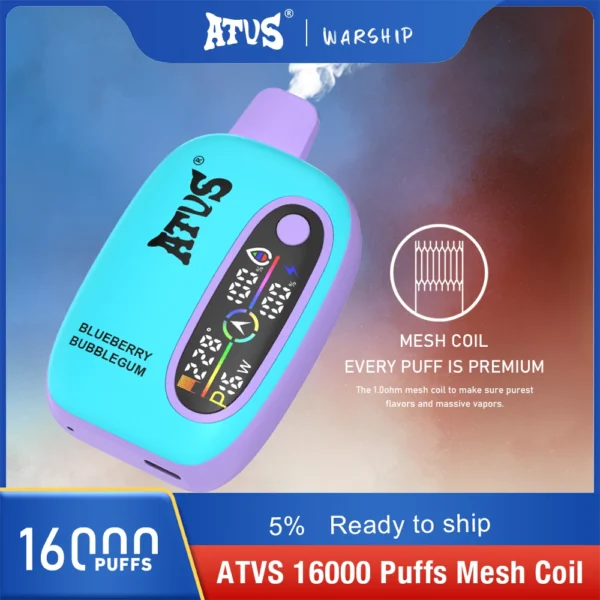 Atvs 16000 Puffs 2% 5% Low Nicotine Rechargeable Disposable Vapes Pen Bulk Buy Wholesale - LOGOVAPE - 8