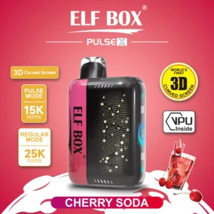 Elf Box Pulse X 25000 Puffs Dual Mesh 0% 2% 3% 5% Lage nicotine 3D Gebogen LED -scherm Oplaadbare wegwerpbare Vapes Pen Bulk Koop Groothandel - Logovape - 14