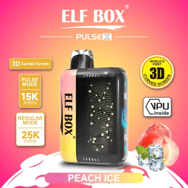 Elf Box Pulse X 25000 Rookwolken Dual Mesh 0% 2% 3% 5% Nicotinearm 3D gebogen LED-scherm Oplaadbare wegwerpvapes-pen Bulk Koop groothandel - LOGOVAPE - 7