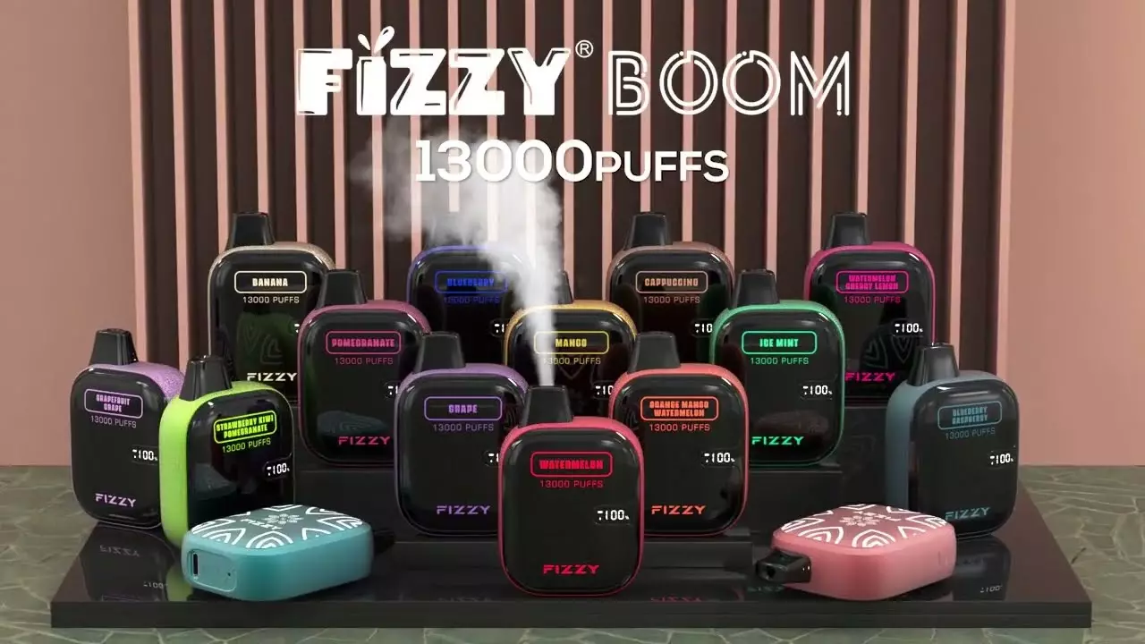 Fizzy Boom 13000 Puffs 2% 5% Low Nicotine Rechargeable Disposable Vapes Pen Bulk Buy Wholesale -logovape