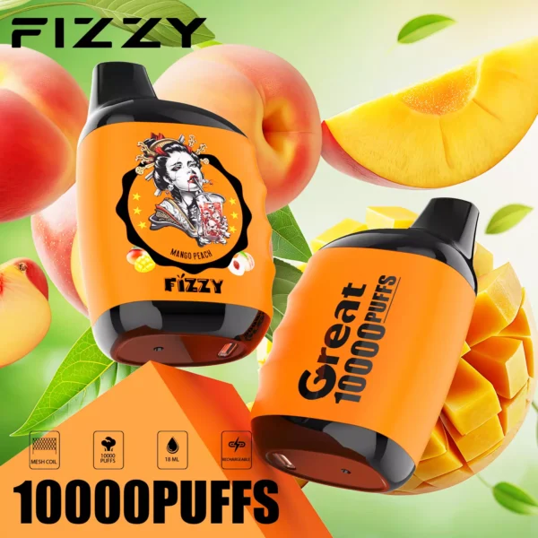 Fizzy Great 10000 Puffs 2% 5% Låg nikotin Uppladdningsbar engångsång Penor Pen Bulk Buy Wholesale - Logovape - 7